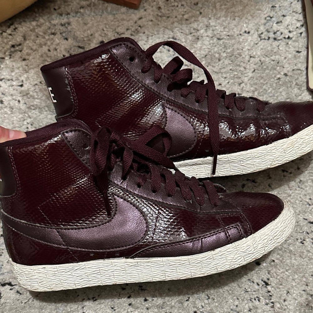 Nike Women's Dark Burgundy Blazer High-Top Sneakers